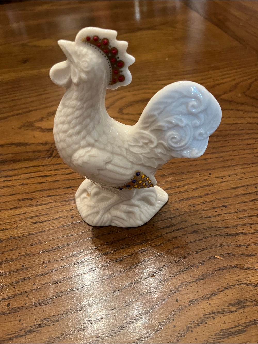 1992 Lenox porcelain rooster figurine from the Jewels Collection